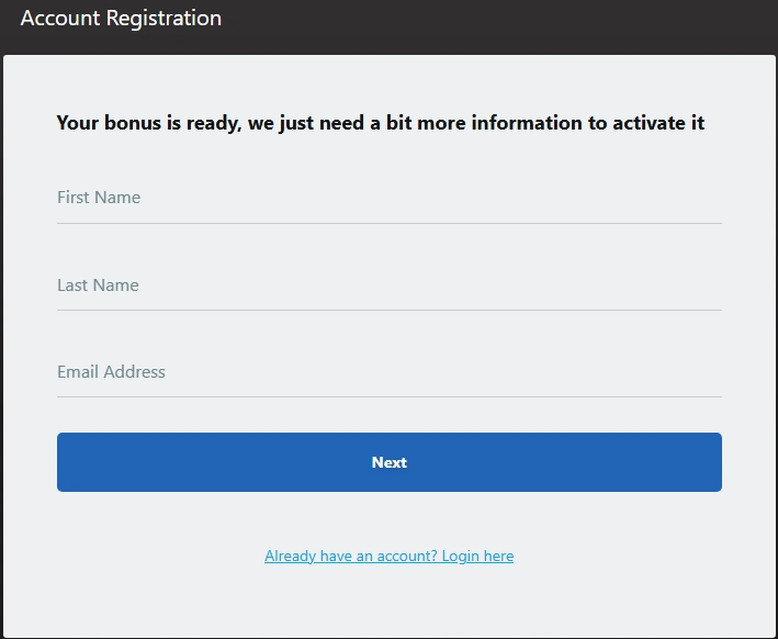 Registration Process at Luxury Casino NZ